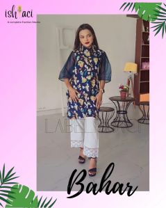 Women Royal Blue Co-ord Set