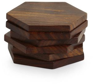 Wood Coaster Set