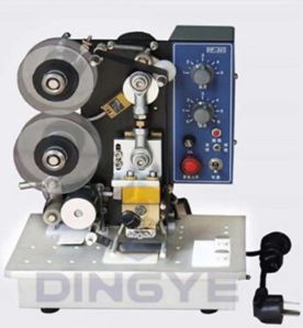 Motorized Ribbon Hot Batch Coding Machine
