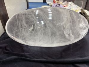 Stone Crystal Shiva Lingam, Color : White Indian