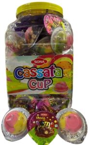 Sona Cassata Cup Fruit Jelly, Color : Transparent
