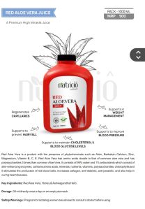 Red Aloe Vera Juice