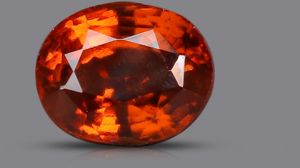 TGM 0132 Orangle Oval Hessonite Gemstone