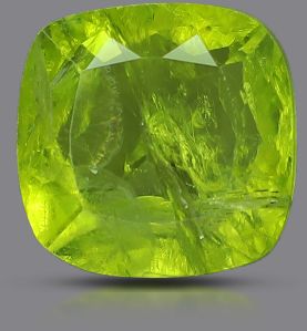 TGM 0339 Green Peridot Cushion Gemstones