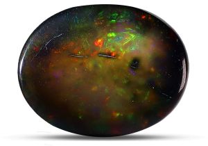 TGM 0616 Black Fire Opal Oval Gemstones
