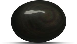 TGM 0675 Black Oval Obsidian Stones