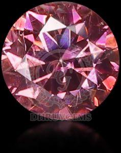 Polished TGM 0067 Pink Round Moissanite Gemstone 6.5mm for Bracelet