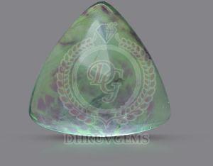 Polished TGM 0654 Green Triangle Fluorite Gemstones for Jewelry Making
