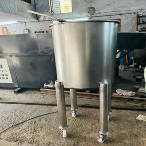 Polished Stainless Steel Adhesive Mixing Tank, Color : Silver