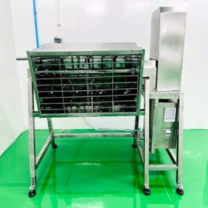 Electric Heavy Duty Ribbon Blender, Color : Grey for Industrial