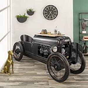 Bugatti Bar Trolley Vintage Racing Car