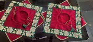 Embroidered Silk Handkerchief, Shape : Square