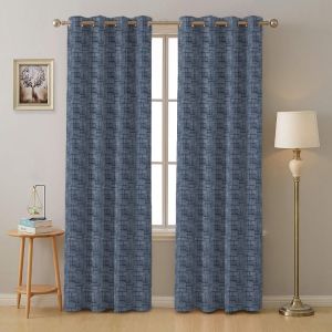 Printed Polyester next level 04 blue window curtains