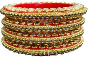 Printed Wooden Bangles Festive Wear