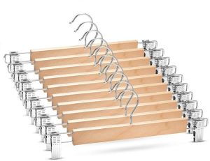 Wooden Pant Hangers with Clip 003
