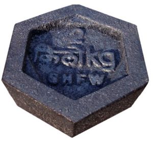 Cast Iron Weight Capacity : 2 Kg With M1 Class Nabl Certificate