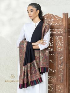Black Woolen Shawl