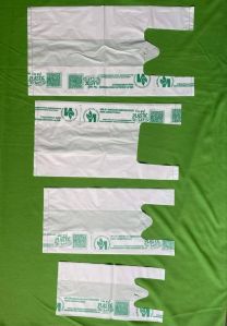 Plain Plastic Biodegradable Carry Bags, Color : White