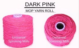Dark Pink Mop Yarn Rolls
