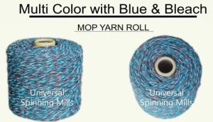 Multi Color Blue Bleach Mop Yarn Rolls