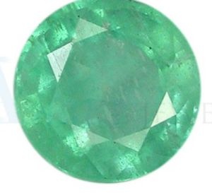 Round Shape Emerald Gemstone