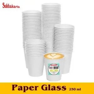 Sukhkarta Paper Glass 250 Ml (50 Pcs)