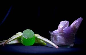 Aloe Vera Handmade Soap, Color : Green