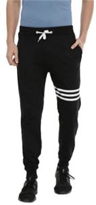 Mens Black Slim Fit Track Pants
