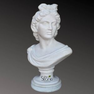 Apollo the Greek God Sculpture in Marble 24 Inch