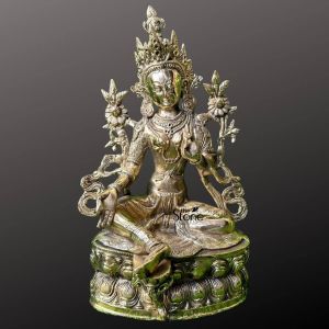 Brass Tara Statue 14″