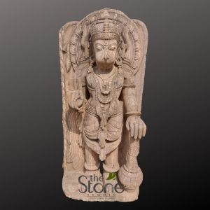 Hanuman Statue Holding Gada in Sandstone 4ft