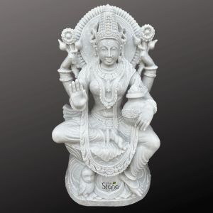 Lakshmi Idol Marble 3ft for Decoration