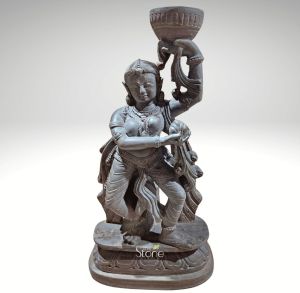 Stone Candle Stand 12 Inch