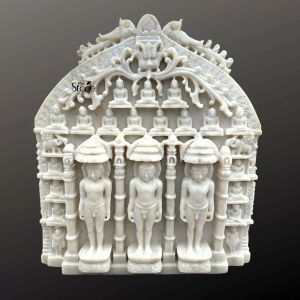 Three Jinas Jain Statue 2ft