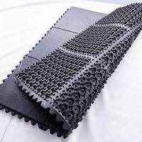 Natural Rubber Floor Mat, Color : Black for Indoor