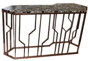 Natural Grey Agate Console Table
