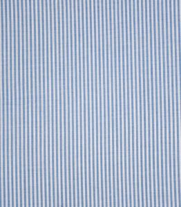 Blue & White Cotton Stripe Fabric