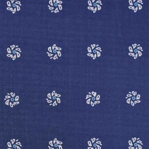 Blue White Flower Modal Fabric