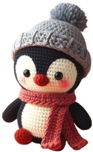 Amigurumi Crochet Swiss Penguin Soft Toy