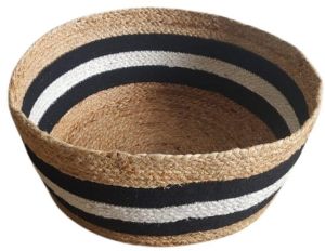 Striped Jute Small Dog And Cat Bed