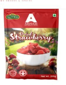 Dried Strawberry, Color : Red for Snacking