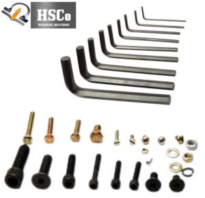 Allen Key Bolts, Color : Silver For Assembling Furniture Machinery