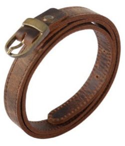 Brown Leather Belt for Casual, Formal