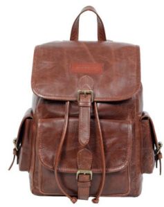 Leather Backpack Stylish Functional for School, Work, Travel