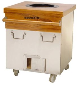 Stainless Steel Tandoor With Wooden Top
