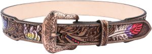 Handtooled Leather Belt