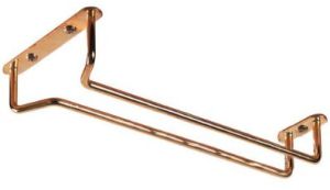 Copper Plated Glass Rack 20 Inch