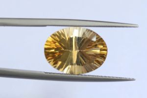 Natural Citrine Gemstone Premium Quality  Laser Cut- 6.4 Cts
