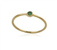 Ring Gold Matt Finish WITH Gem Stone