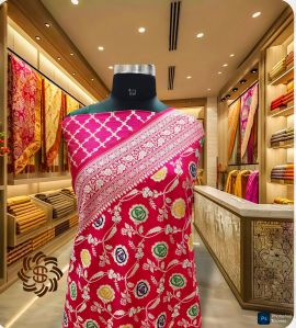 Banarasi Semi Katan Silk Saree